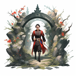 《桃花源记》北京林业大学外语学院译本，内含《桃花源记》AI绘画