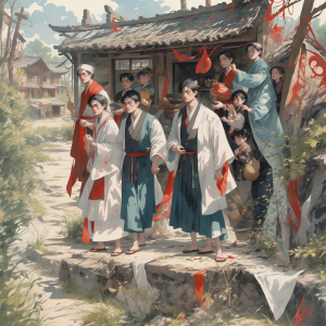 《桃花源记》北京林业大学外语学院译本，内含《桃花源记》AI绘画